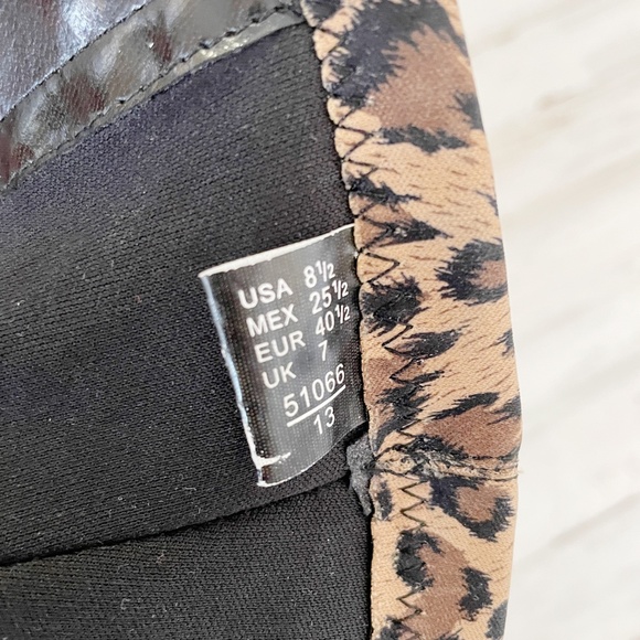 Fioni | Leopard Print Heel Sock Booties | Size: 8.5 - Picture 5 of 10